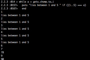 ranges in conditional statement